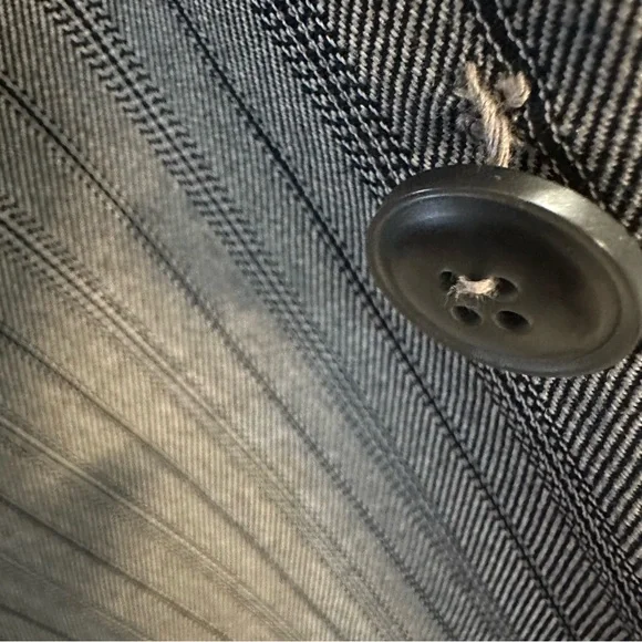 Vintage Yves Saint Laurent One Button Stripe Tailcoat Tuxedo Top 38 R - Picture 15 of 16